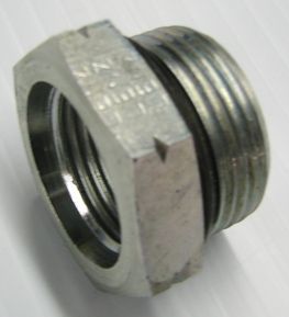 Hex Bushing 1 1/16'' - 12 Female SAE Straight Thread x 1 5/16''-12 Male SAE Straight Thread Oring Seal