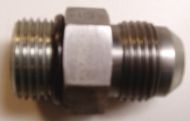 Male Connector 1/2'' Tube 37 Degree Flare Male x 9/16''-18 SAE Straight Thread Oring Seal