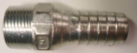 Hose Barb 1/2'' Zinc Plated Steel