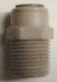 Tube Fitting Straight Tube x NPT 3/8'', Acetal