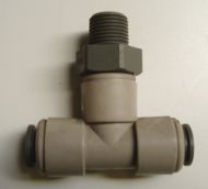 Tube Fitting Tee Tube 1/2'' x NPT 3/8'', Acetal