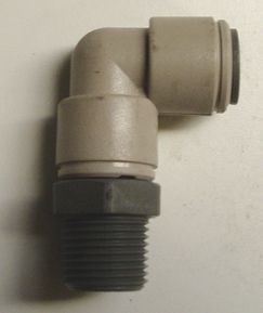 Tube Fitting 90 1/2'' Tube x NPT 3/8'', Acetal