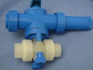 Polypropylene Spring Actuated Ballvalve 1/2'' EPDM