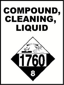 Container Label Compound Cleaning Liquid 1760