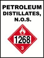 Container Label Petroleum Distillates 1268