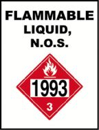 Container Label Flammable Liquid NOS 1993