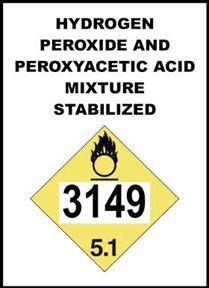 Container Label Peroxyacetic Acid Mixture 3149