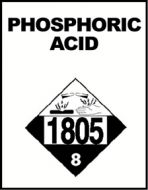 Container Label Phosphoric Acid 1805