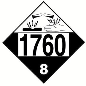 Truck Placard 1760