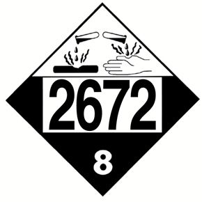 Truck Placard 2672