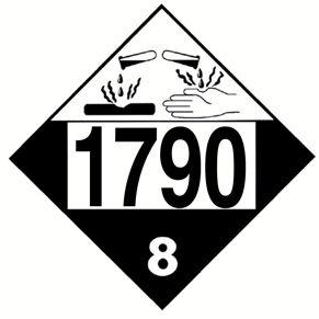 Truck Placard 1790