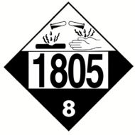 Truck Placard 1805